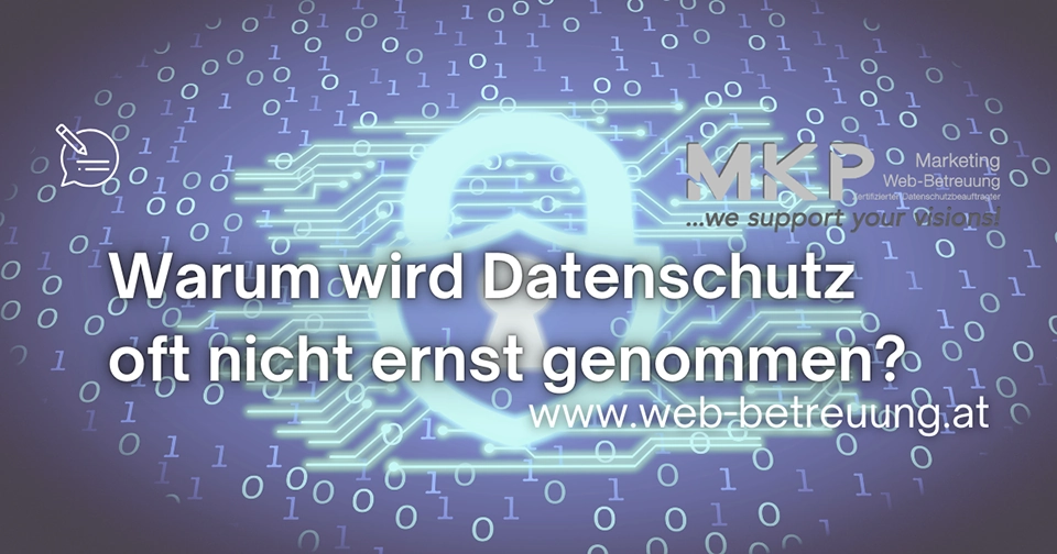 MKP Marketing & Web-Betreuung | Blog | Datenschutz ernst nehmen