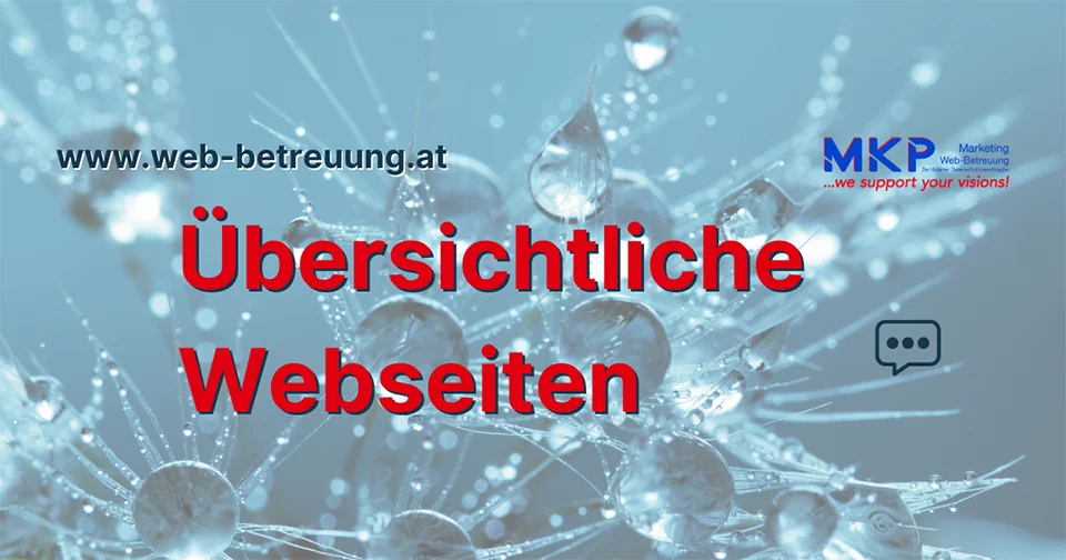 MKP Marketing & Web-Betreuung | Blog | Übersichtliche Webseiten