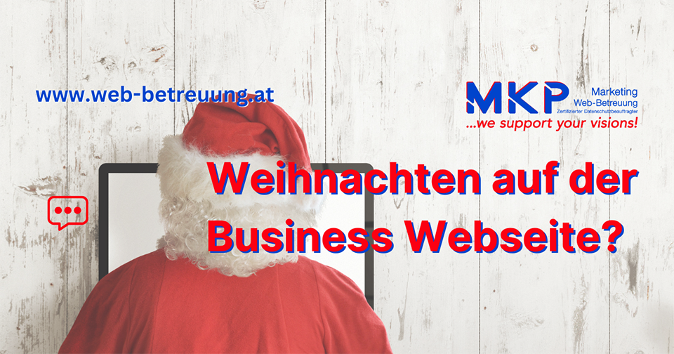 MKP Marketing & Web-Betreuung | Blog | Weihnachten auf der Business Webseite